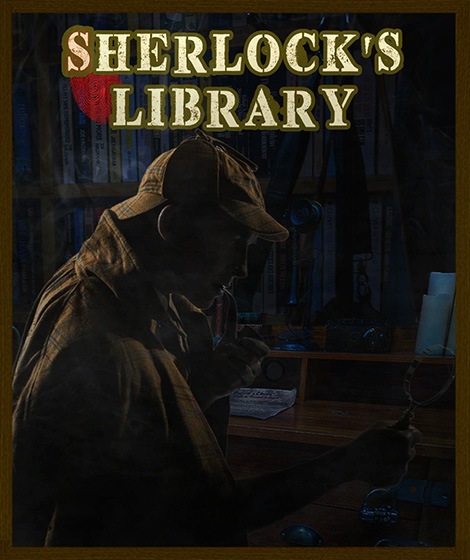 all in adventures escape game sherlock's library poster