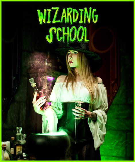 all in adventures escape game wizarding school video poster